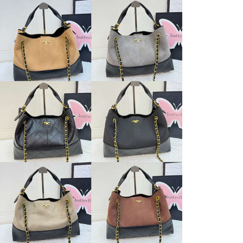 Top quality Designer Luxury Suede Tote Bag Women's Large Capacity Chain Shoulder Bag 2024 Autumn New Style Free Delivery Large Functional Bag F