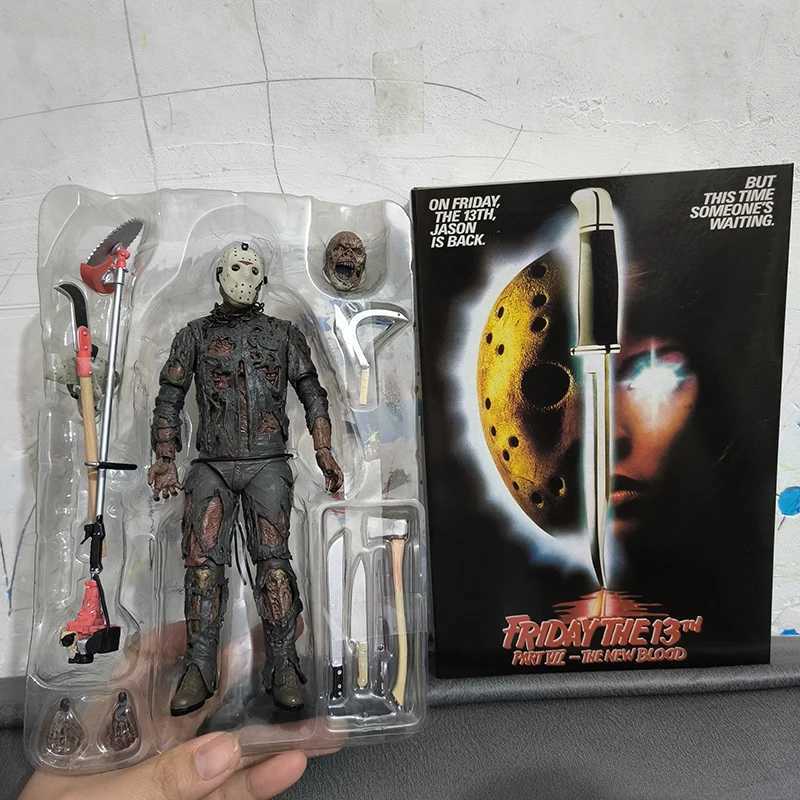 NECA The Firday Jason Voorhees Action Figure Part VII A New Blood Jason Voorhees Halloween Collection Model Toy Doll Gift K260326-image-1096838111