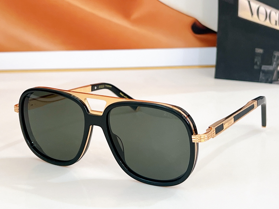 New ZILLI Pilot Sunglasses ZI65026 TOP Quality Designer Sunglasses Fashion Metal Frame Classic Luxury Brand Sunglasses For Men Women With Original B