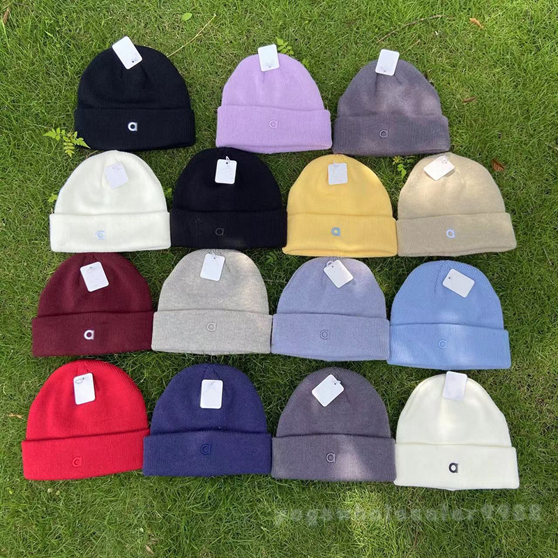 Designer Beanie Unisex Skull Cap Solid Color Wool Knitting Fashion Trend Soft Warm Daily Street Outdoor Wear Winter Hat Fall Thermal Skull Cap