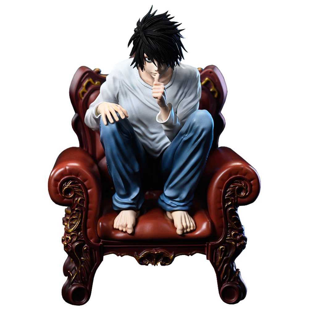 Death Anime Figure Light Yagami L Action Figure L Figurine sitting pose statue super sleuths Collectible Model Doll Toy Boy Gift K260326-image-1096834449