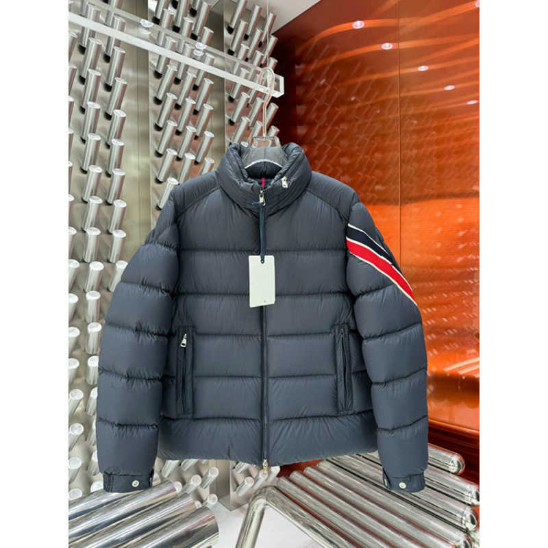 Correct Version Hooded Thickened Down Jacket for Men 2024 Winter Trendy Brand Versatile ThreeColor Webbing Short Outerwear 2 L250909GW7S