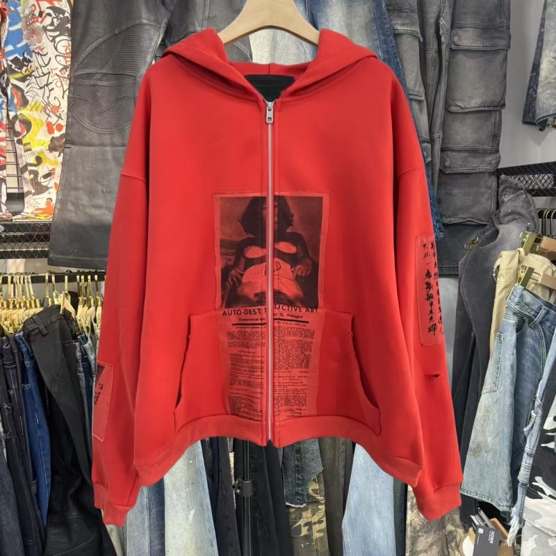 Men's Plus Size Hoodies & Sweatshirts Red Sweaters