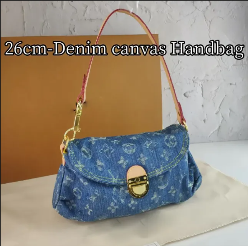Blue Designer Tote Sac de créateur sac en jean Bags de plage de nombreux designers de style sacs de bands de bourse femme de sac à main