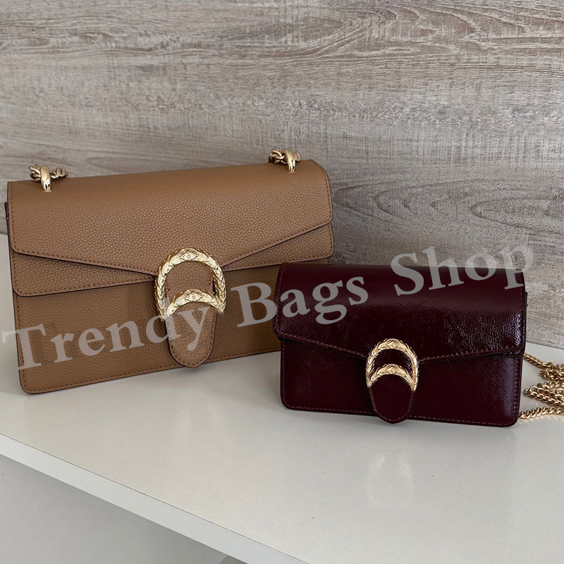 Premium Leather Shoulder Bags Women's Handbag Chain Crossbody Bag Gifts for Women-image-936619471