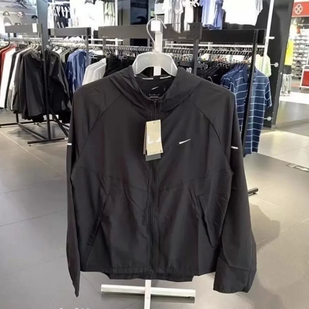 Veste coupe-vent zippée à capuche homme manteau rétro sweat à capuche imperméable streetwear mode sports de rue veste créateur