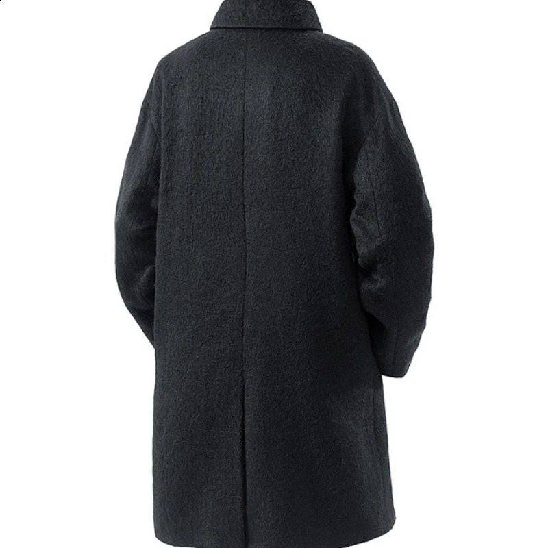 Coat Mid Strength Warm Casual Loose Fashionable Highquality Comfortable Handsome Woolen Coat Mens Double Healed Trend Coat 250923