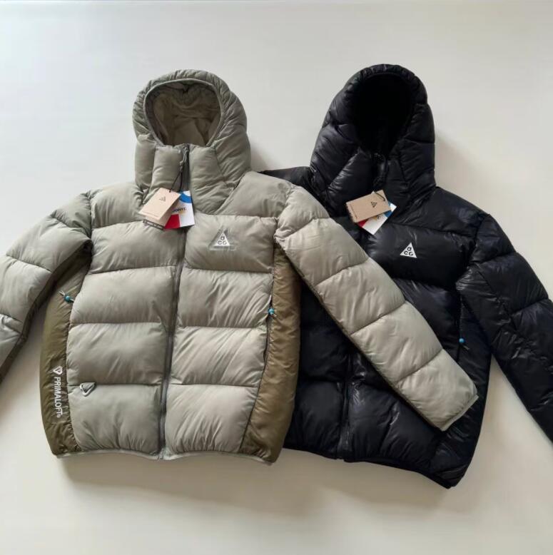 New winter Men puffer desinger jacket cotton-padded parkas down jacket hooded jacket ACG jacket ultra-light warm windbreaker embroidered loose outfi