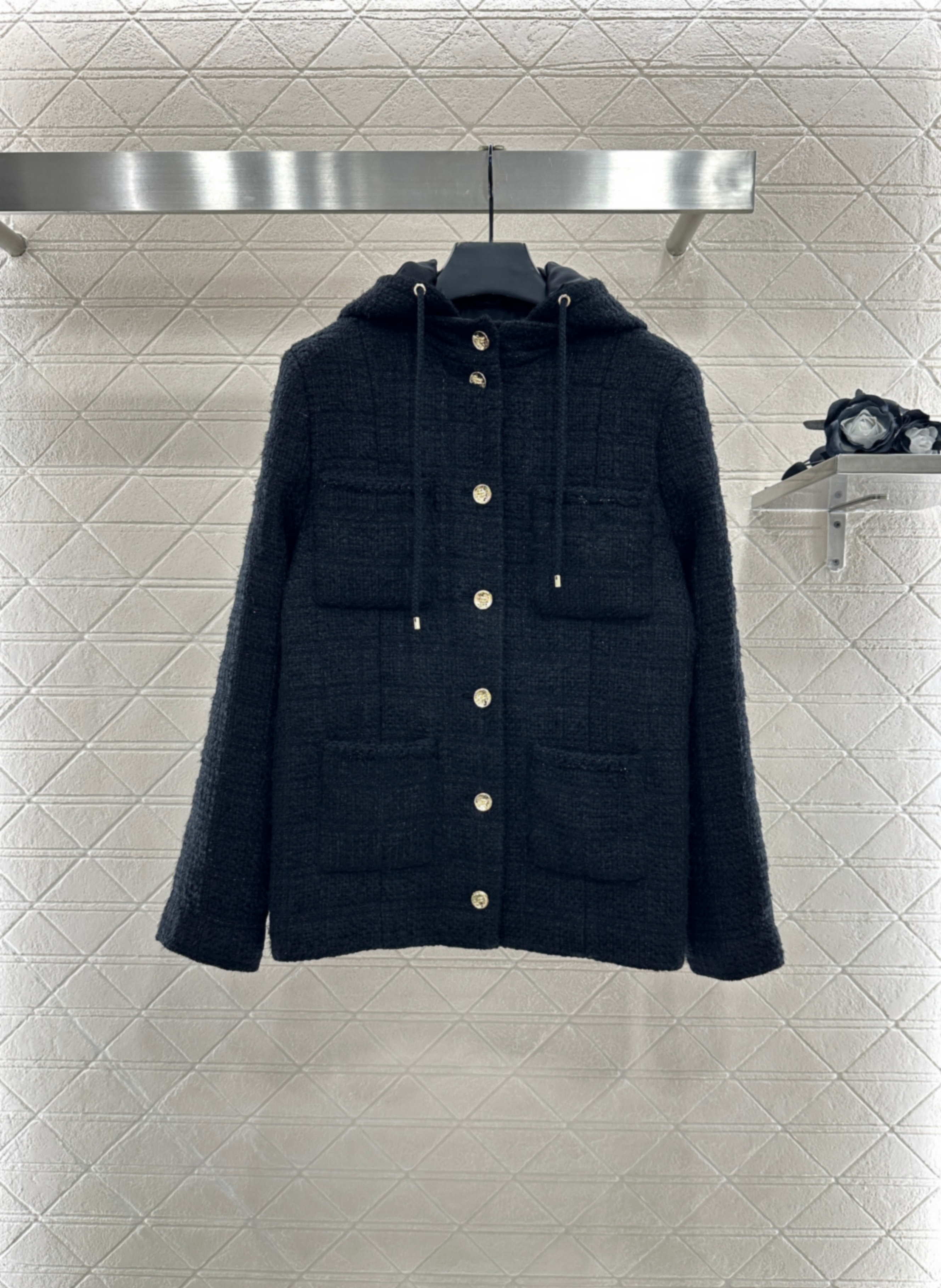 Chan designer coat women black jacket women's jacket designer clothes women 2025 new jacket women high quality designer jacket women tweed j