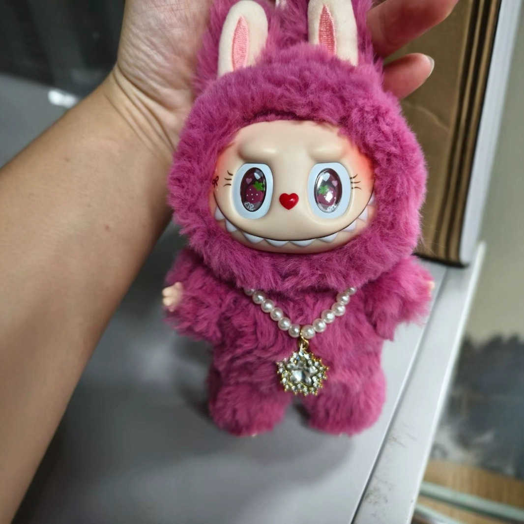 Zimomo Strawberry Pink Plush Rubber Resin Modified Doll Super Cute Valentines Day New Years Day Gift L2509116KHK-image-1074652405