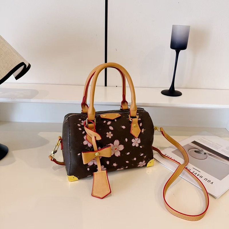 Womens designer bag Speed 25 cherry blossom Cherry Pillow leather crossbody shoulder bags small shopping canvas hobo fashion beach bags luxury high