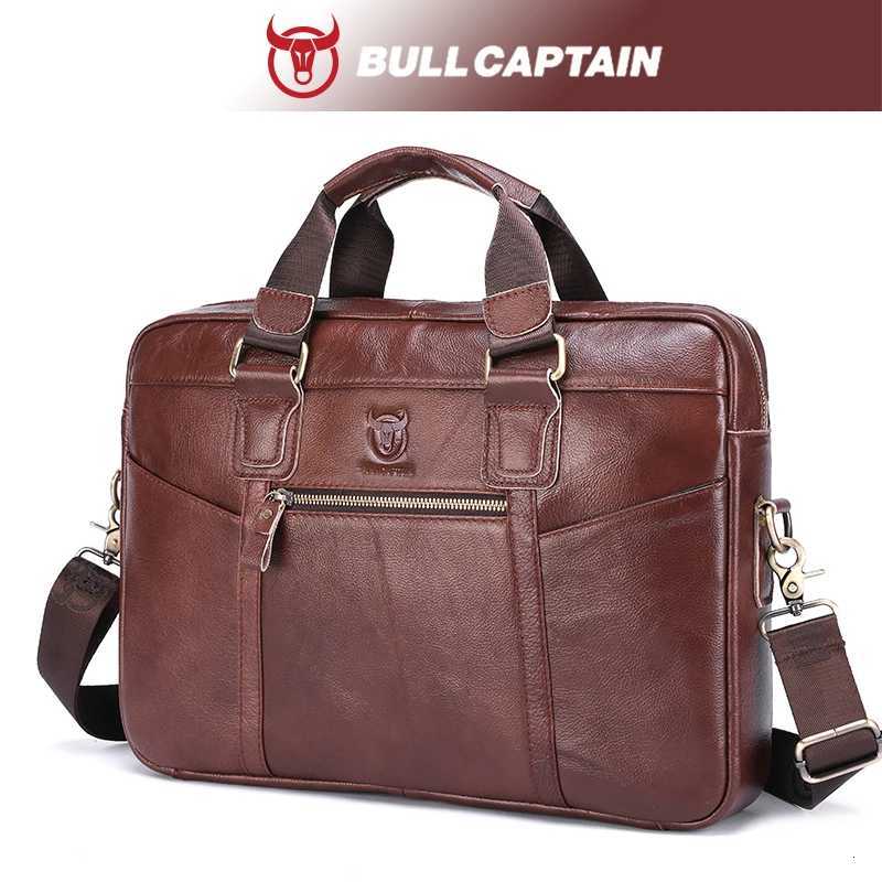 BULLCAPTAIN High Quality 156Inch Laptop Business Bag Men Briefcases For Man Handbags Split Leather Office Large Capacity Bags W250912-image-1074890208