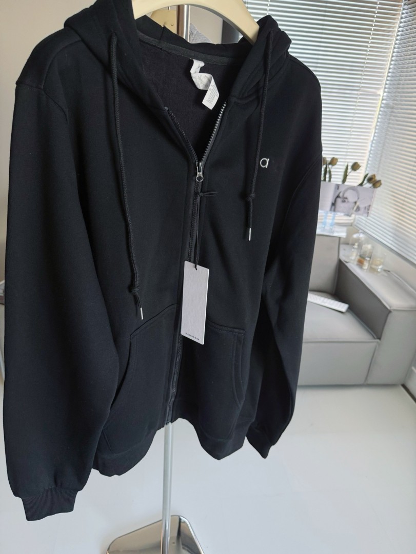 yoga men hoodie zip up luxury leisure tops hip hop pullover with raised lettering unisex oversized sweatshirt setsmens winter fall coat hoodies