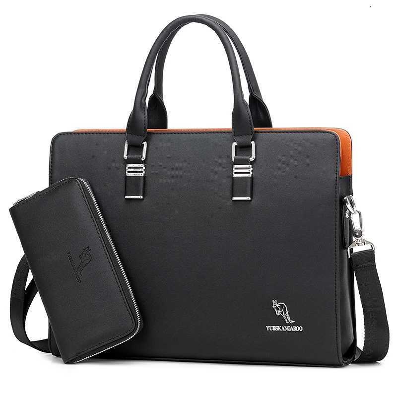 KANGAROO Luxury Brand Mans Laptop Briefcase Business Handbag Large Capacity Messenger Bags Male Vintage Mens Shoulder Bag W250912-image-1074890165