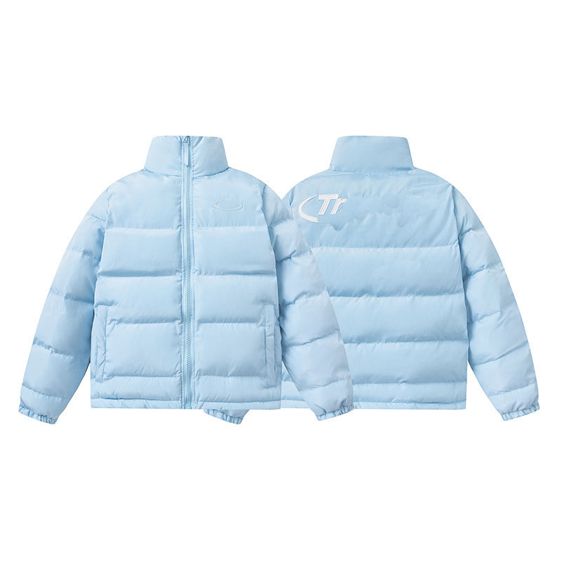 Trapsstarly Puffer Jacket Men Designer Parkas Embroidered Letter Stand Up Collar Trendy Explosive Cotton Oversized London Trapness Star Pullover Swe