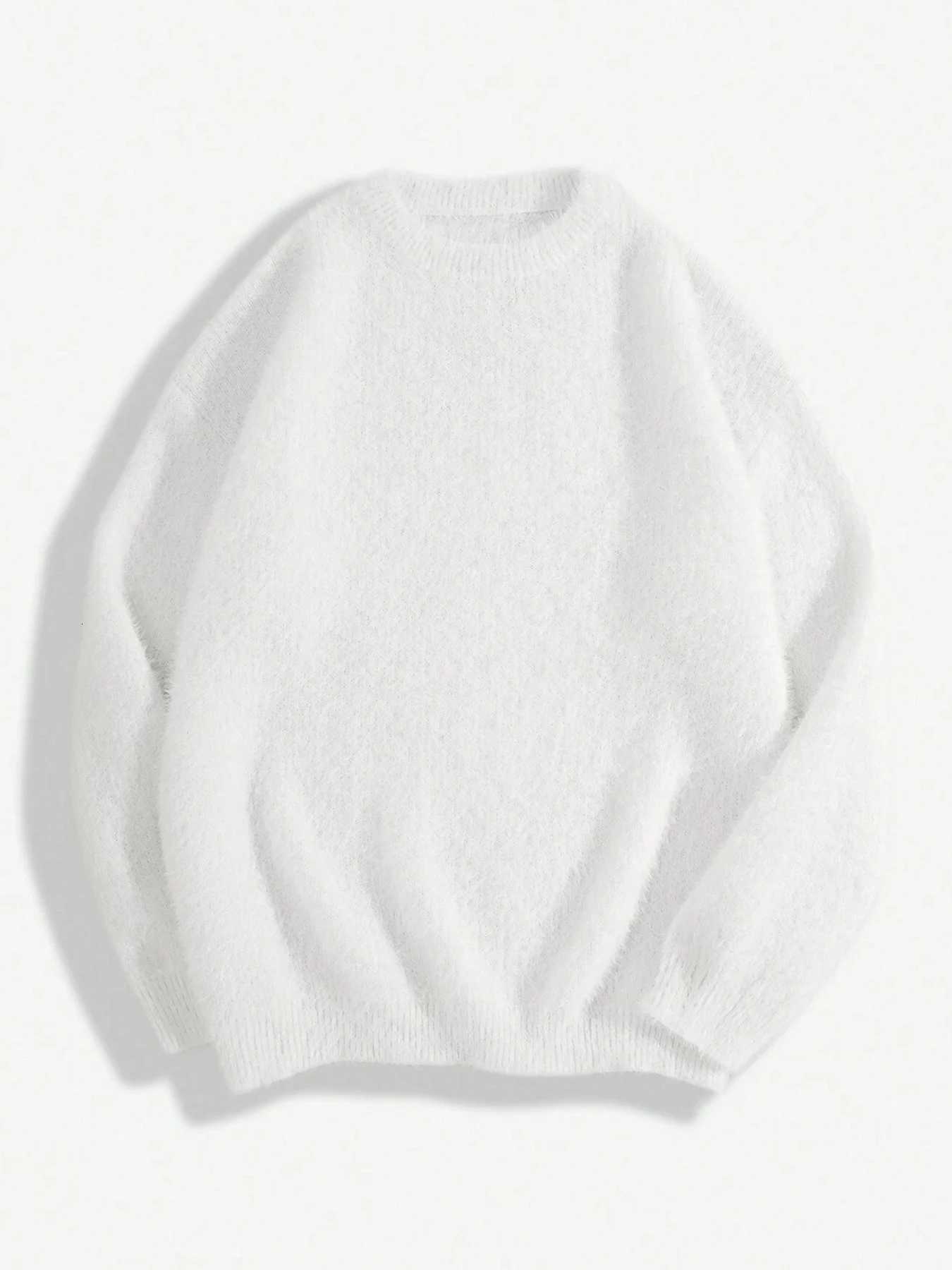 Mens Soft Cashmere Loose Knit Sweater W250905 6b