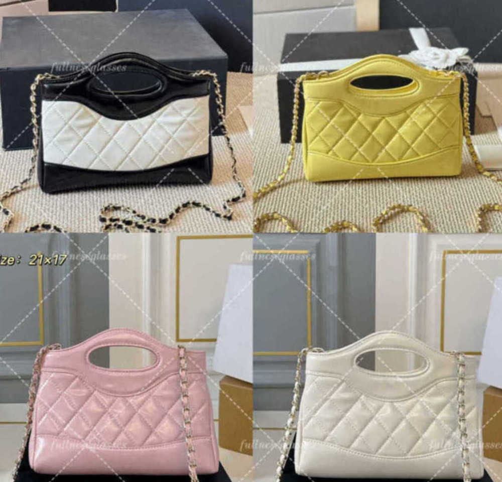 Totes Shoulder Bags Designer 31 bag Mirror Quality Handbag designers bag 23K Mini tote Bags Genuine Leather Quilted Handbag Womens Chain Crossbody B