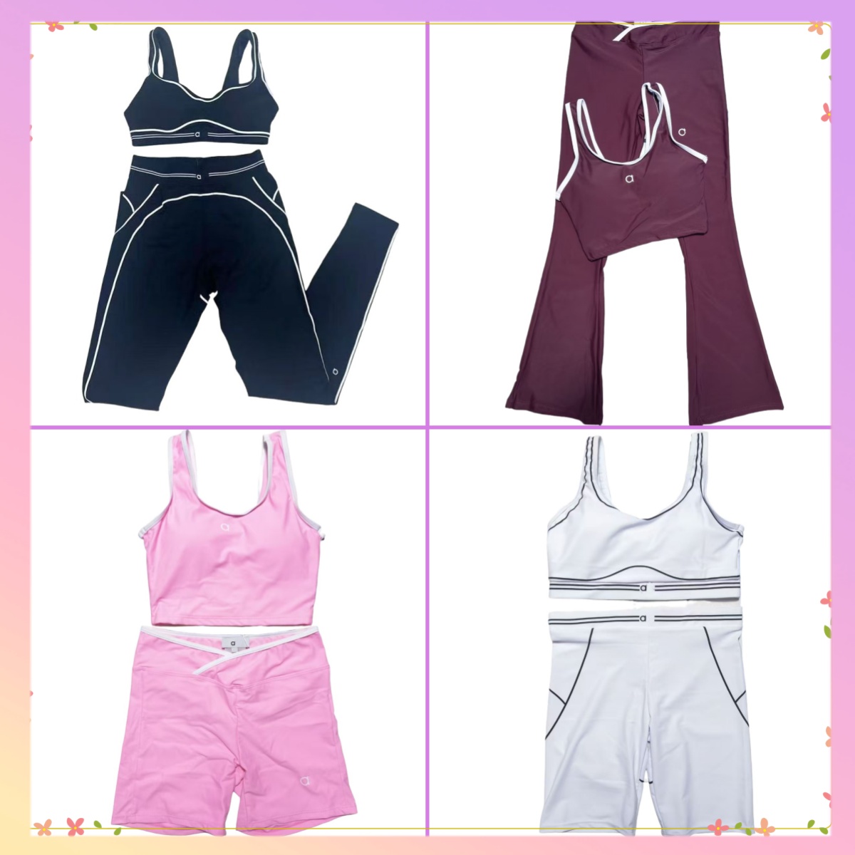 Align Yoga Set Women Sportswear Gym Top sets bralette Sports Bra Fitness High Waist Leggings Workout Sports Clothes Tracksuits Jogger jump linger-image-1073820059