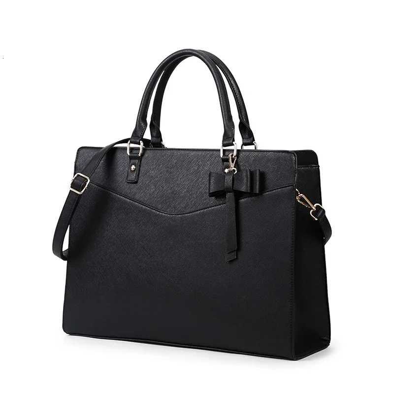 Lightweight Laptop BagBusiness Leather Bag Briefcase Shoulder Case for MacBook Air Pro PC Notebook Storage Bag Large Capacity W250912-image-1074891942