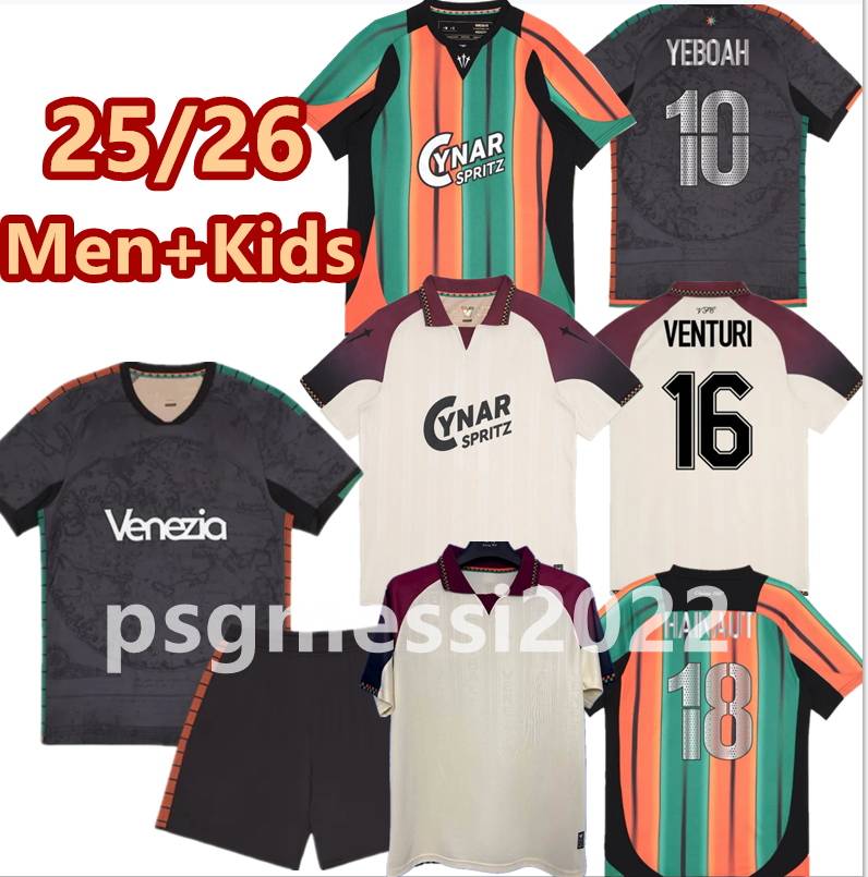 Venice 25 26 Venezia FC YEBOAH Soccer Jerseys Long Sleeve Breathable Anti - Pilling Polyester ZAMPANO ORISTANIO NICOLUSSI C. POHJANPALO Uniforms-image-915920707