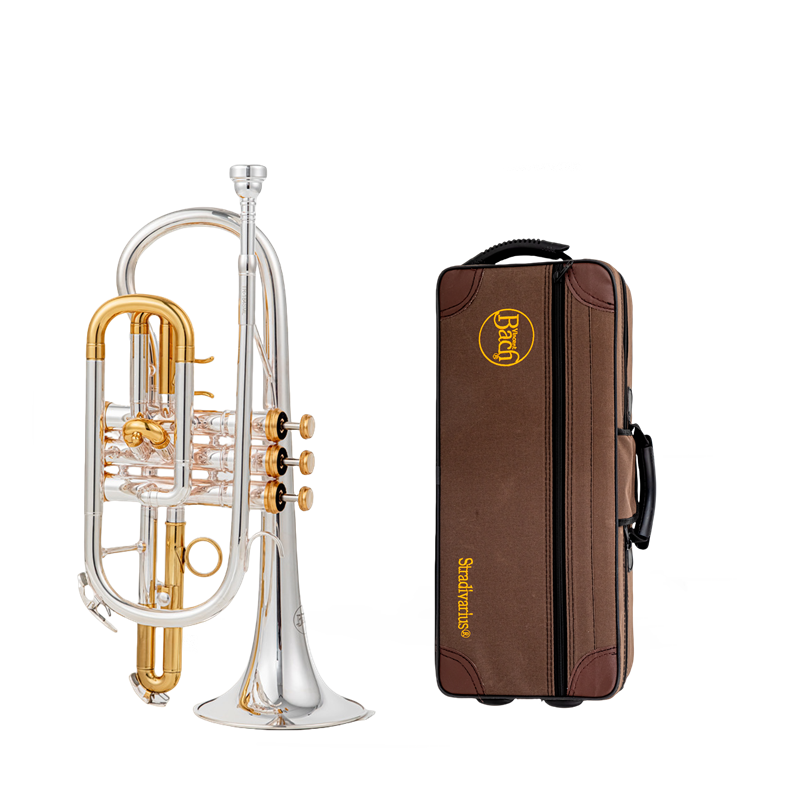 High-Quality TR-187SML BB Cornet Silver Plated Cornet Horn Professional Brass Instrument Cornet Trumpet With Case Cleaning