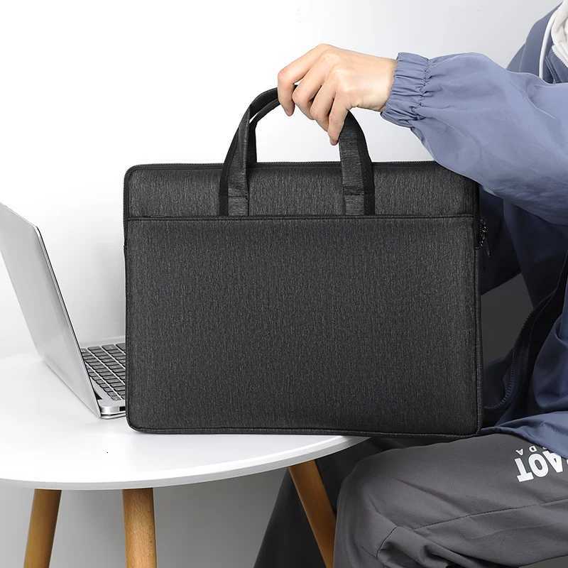 Stylish Laptop Tote Bag Large Capacity Business Briefcase Simple Design Perfect for School Office and Daily Commute W250912