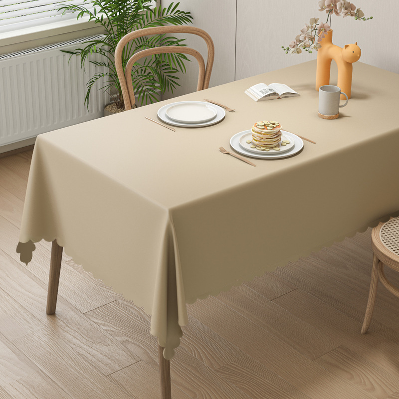 Tablecloth, waterproof and oil resistant, rectangular tea table, dining table, tablecloth, milk oil wind-image-1074927833