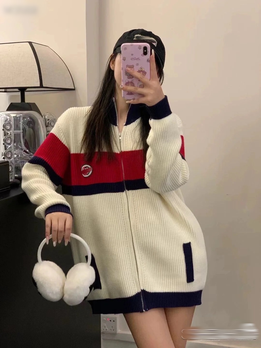 9AAA New women's sweater coat, pullover sweater, designed 1:1 by the designer, with comfortable and warm fabric, trendy
