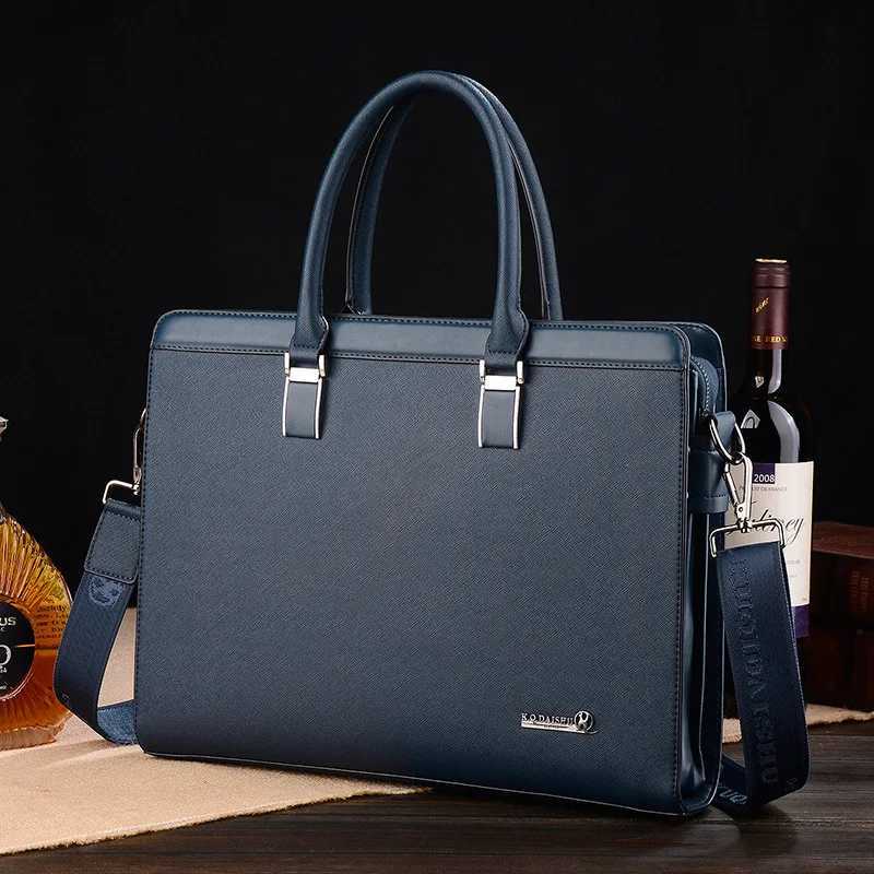 Pu en cuir porte-documents pour hommes Sac Directeurs Designer Business Office Business Square Side Messenger Crossbody A4 Sac Suitcase W250912