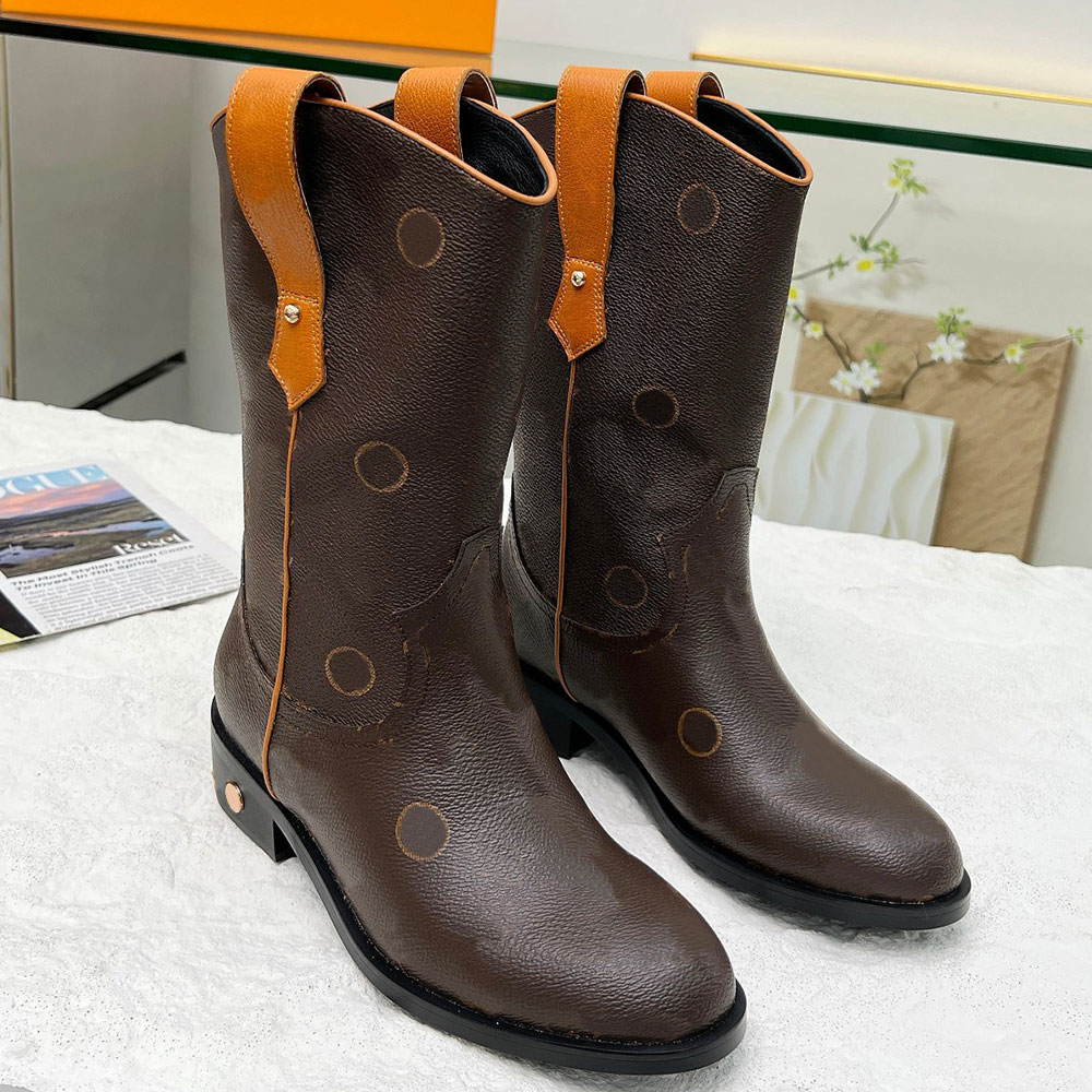 Nouvelle botte de cavalier pour femmes 1ad7hz Bottes de créateur de luxe Casual vintage confort signature d'automne bottes d'hiver de mouton Bott