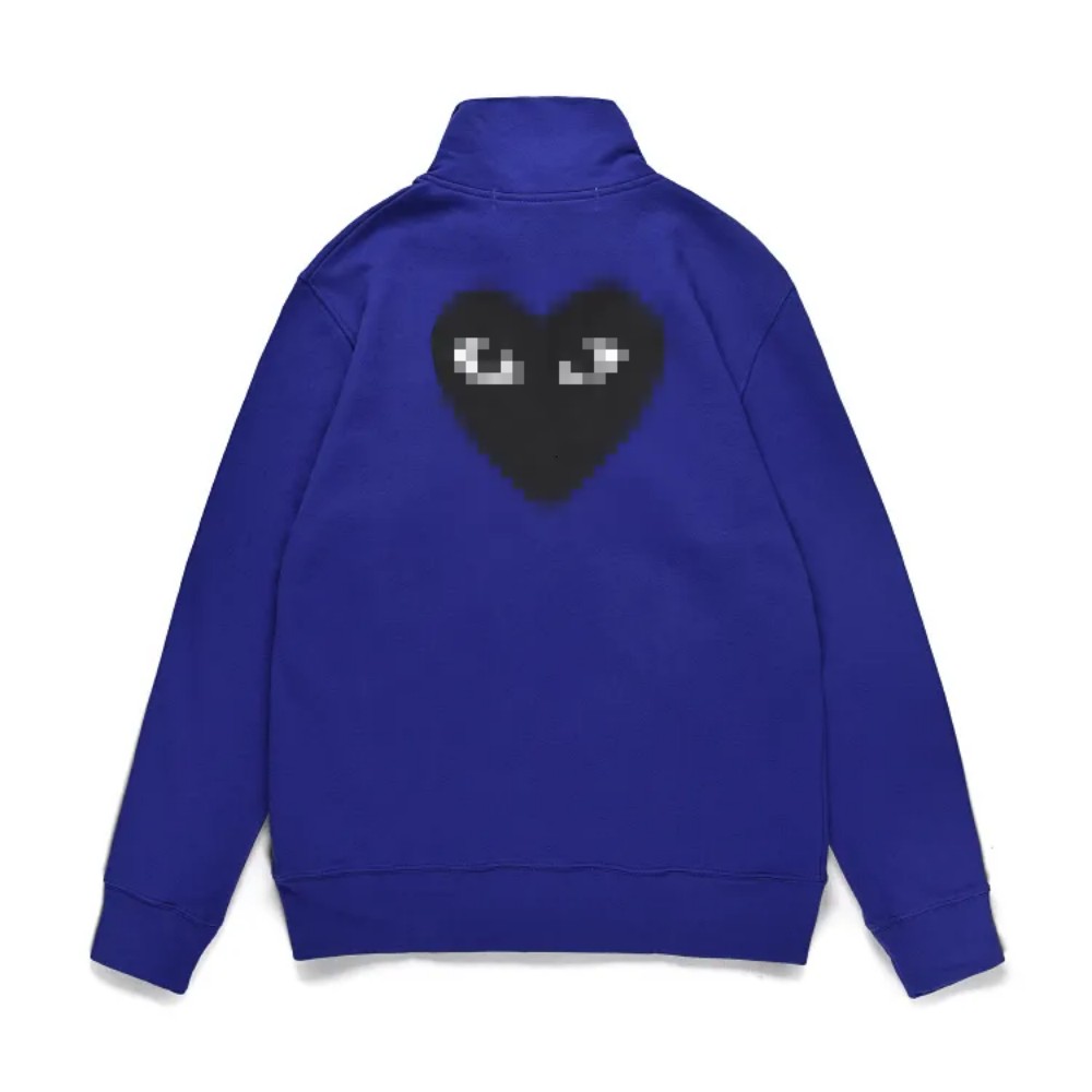 Play Sweatshirt Classic Hot Trend Embroider Red Heart Pure Cotton Hoodie Set To Wear Men and Women The Same Loose Oversized