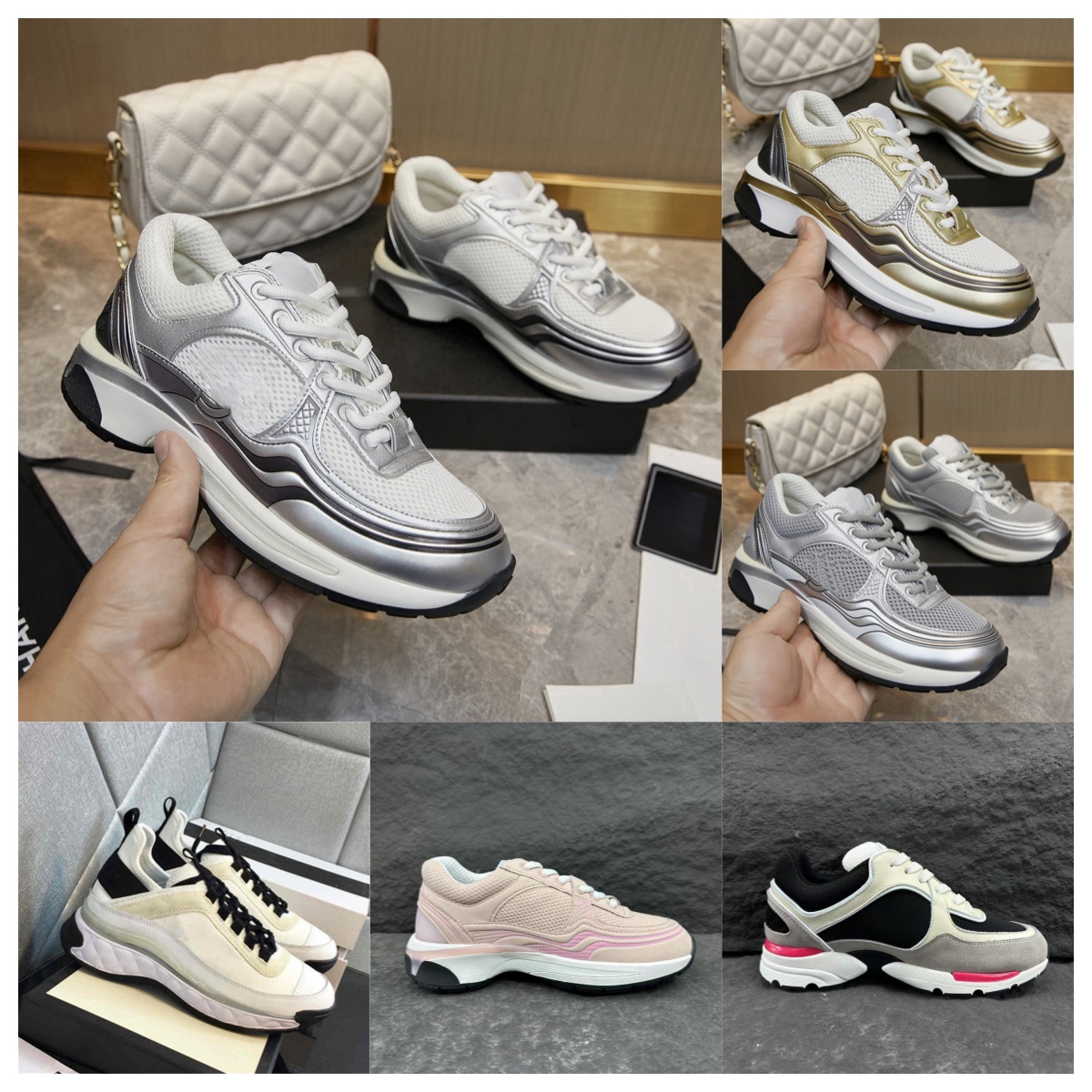 Chaussures designer Femmes hommes baskets Chaussures Femmes décontractées Mentides Mens Trainers Outdoor Sports Platform Sneaker Famous Classic S