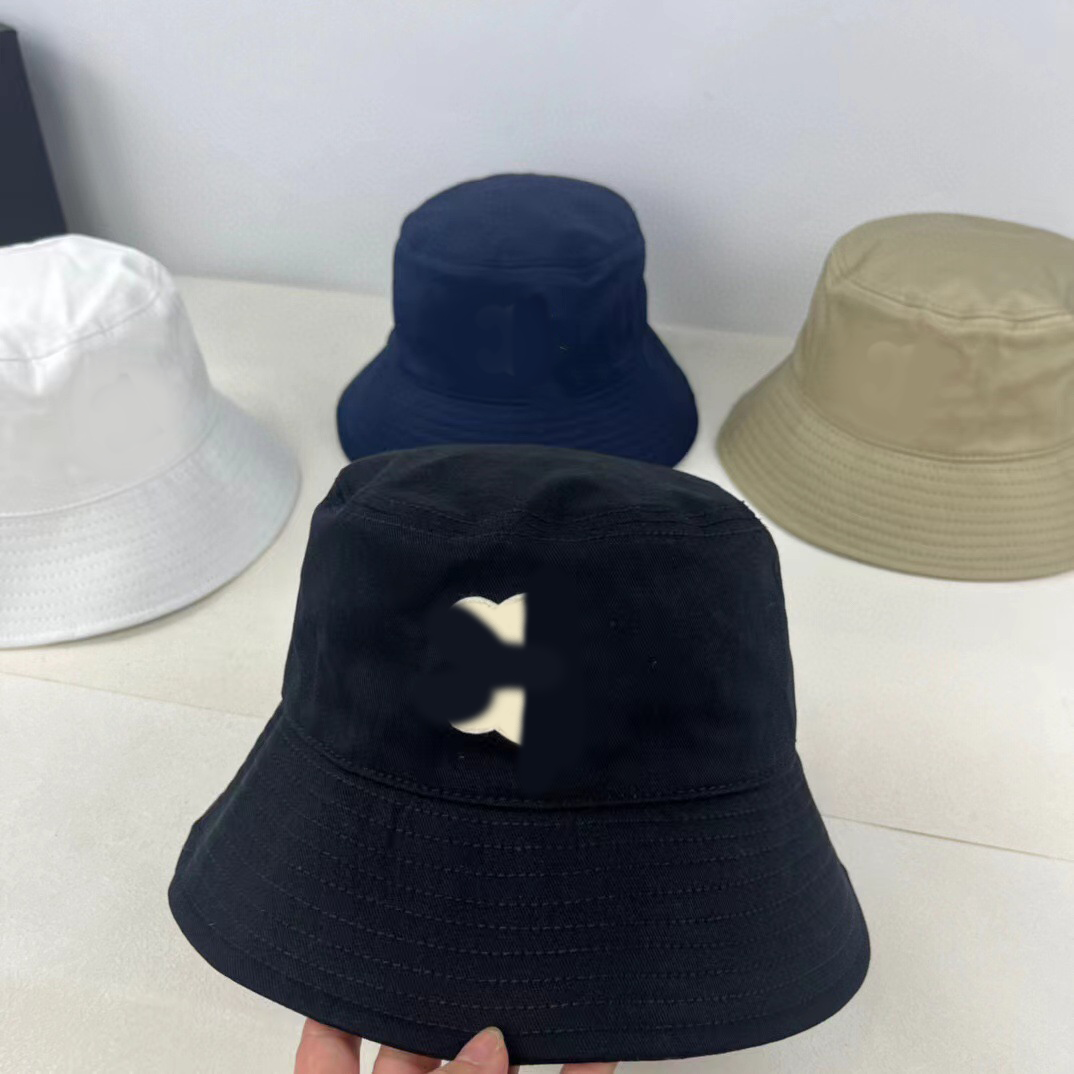 Designer Wide Brim Bucket Hats Summer Men Women String Retro Sun Hat Bucket Contrast Color Sun Hats-image-878213624