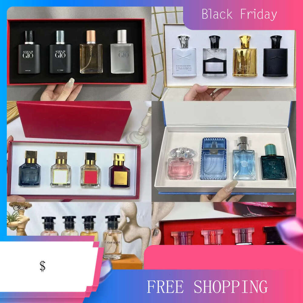 Luxuries Designer Cologne Set Perfume Gift Box 4pcs 3pcs 30ml EAU DE PARFUM Womens Good Smell High Quality Fragrance