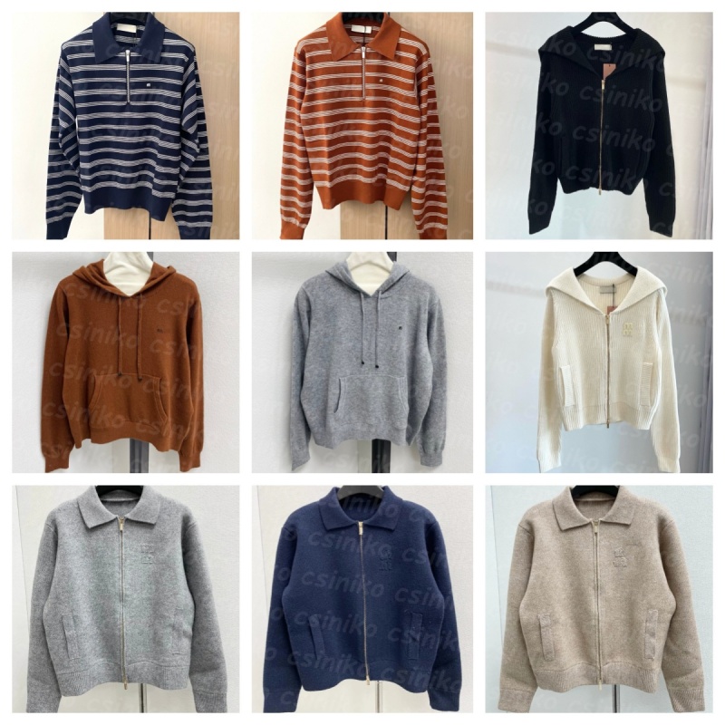 (Choisissez les photos et non la décription) créateur de mode de qualité premium de qualité sweat-shirts de pull à manches longues pour femmes 32