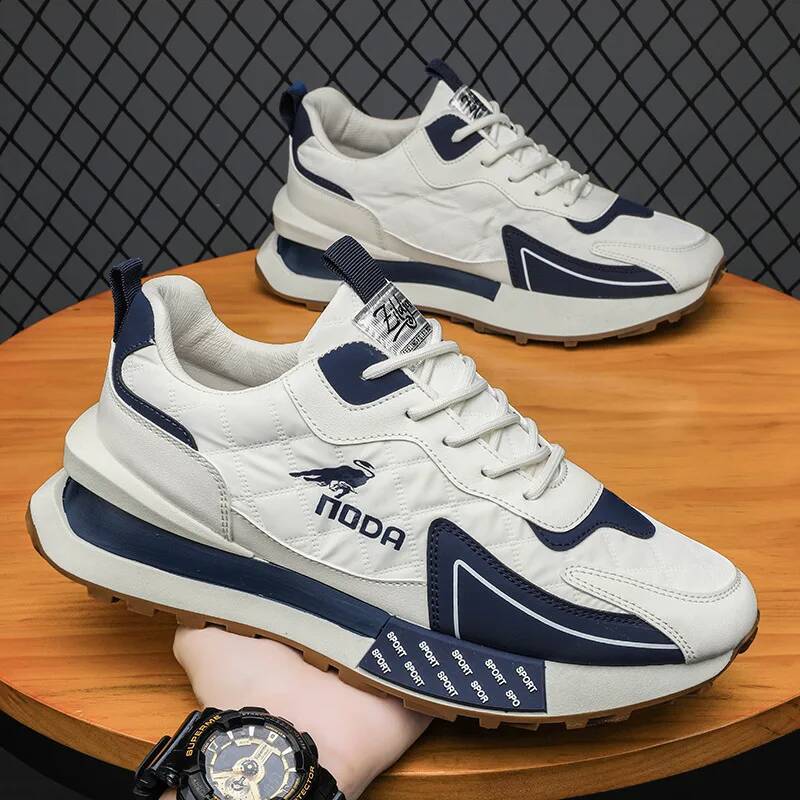 Men's shoes 2026 spring new low top foot pedal rotating button sports and leisure trendy shoes, outdoor waterproof workwear shoes