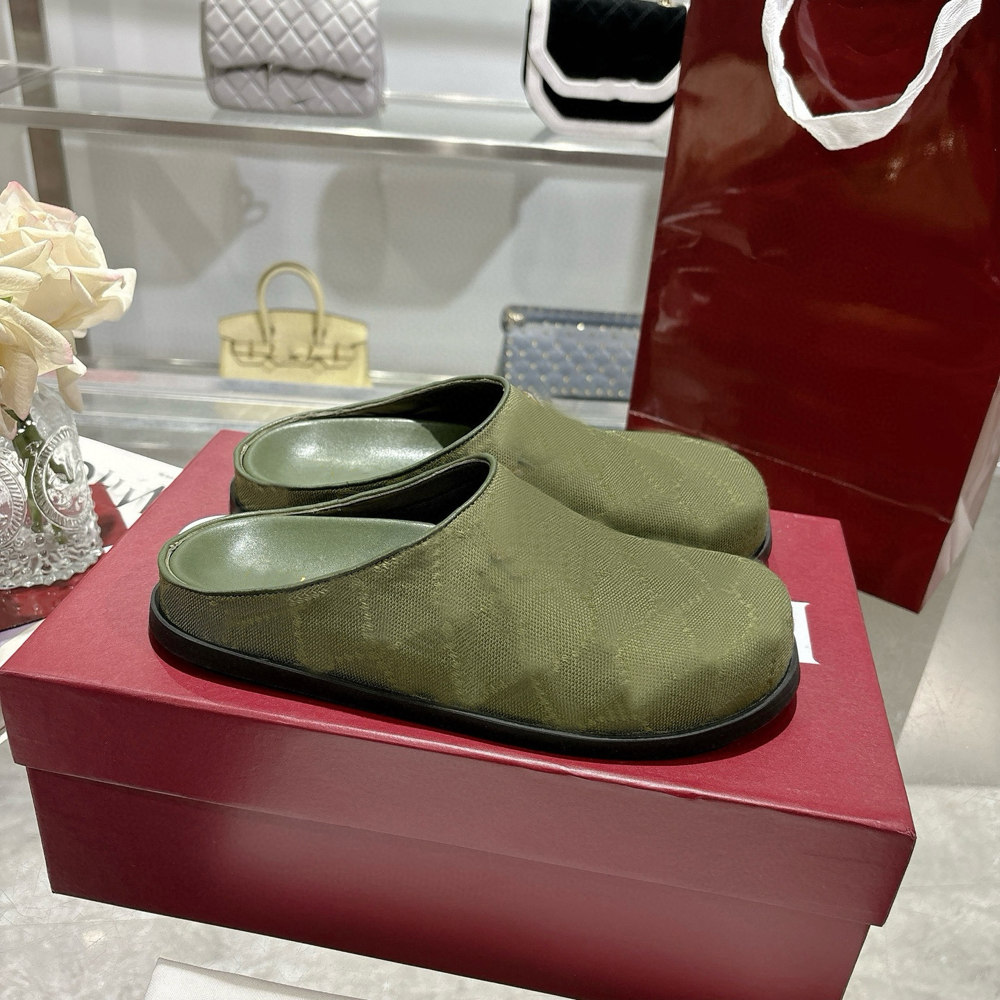 Chaussures de créateurs Lazy Slides luxe en daim Mule en cuir toile plate-forme pantoufle hommes femmes tenue quotidienne Mules laine éraflures p