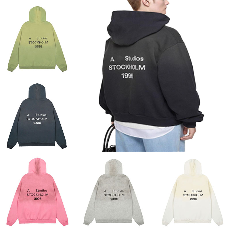 Designer Men's High Street Retro Trend Pullover Letter Print Mens Womens Sweatshirt Fashion Casual Loose Hoodie Size S XL