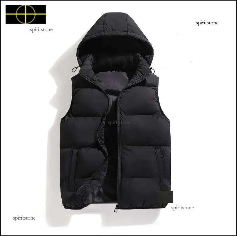 stone jacket vest cargo jumper men women Down stones Jackets Winter Designer Parka Vest Women Mens Pull Stone coat Topstony Jacket Hood Collar Warm