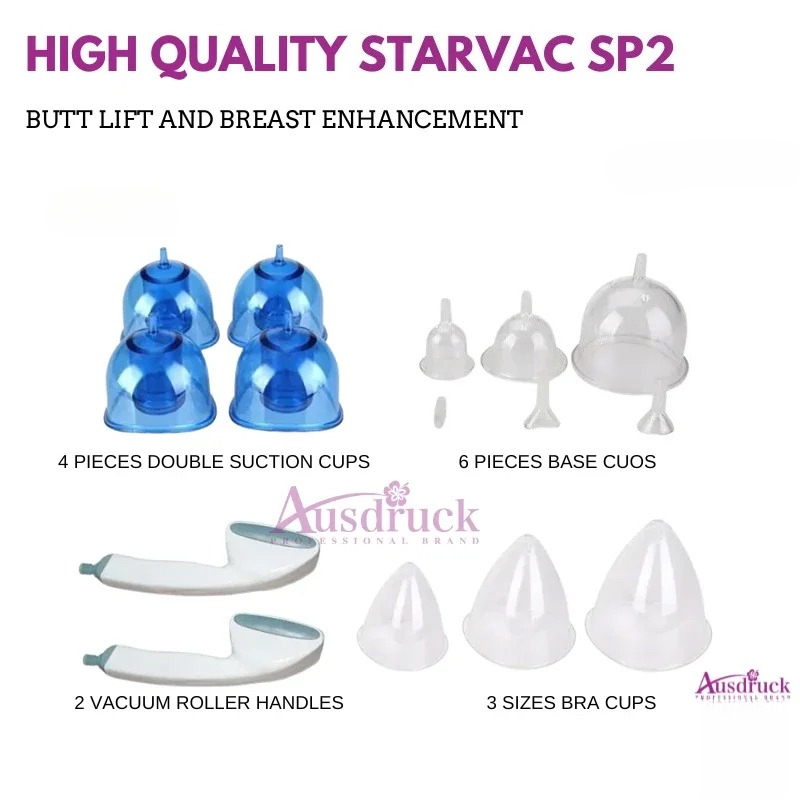 Starvac SP2 Advanced Suction Device- Professional Vacuum Therapy Machine for Body Shaping, Breast Enhancement, Butt Lifting, and Skin Firming