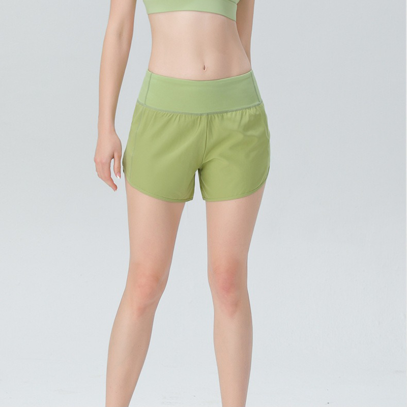Yoga Outfits Women's Sports High-waisted Shorts Anti-light and Cool Quick-drying Pants