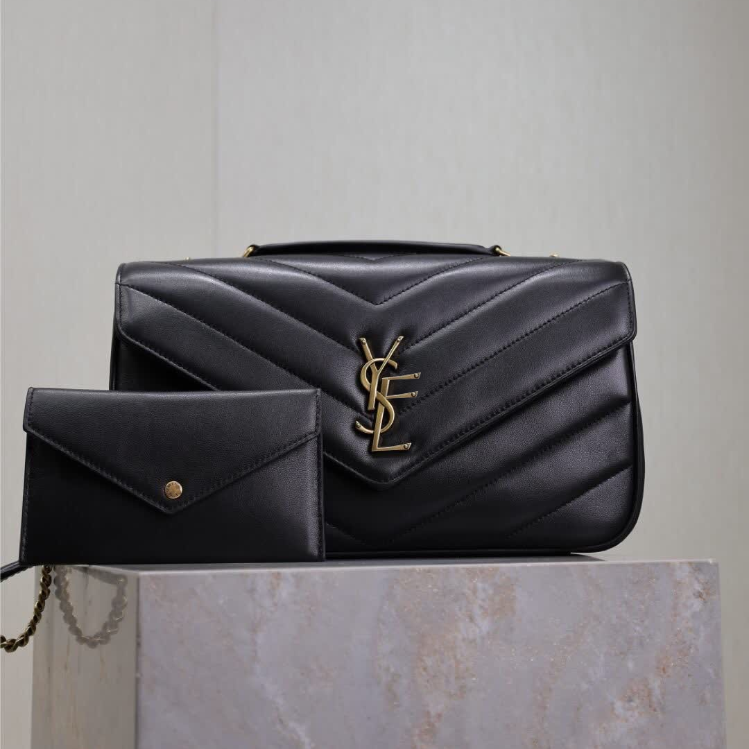 High quality designer bag shoulder bag fashion handbag luxury women's wallet 2025 new LOULOU quilted sheepskin handbag crossbody bag handbag be