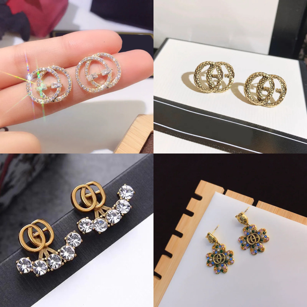 Women's Bee Designer Letter Famous Stud Stainless Steel Sier Geometric Crystal Rhinestone Pearl Stamps Earrings Wedding Party Jewerlry Gifts