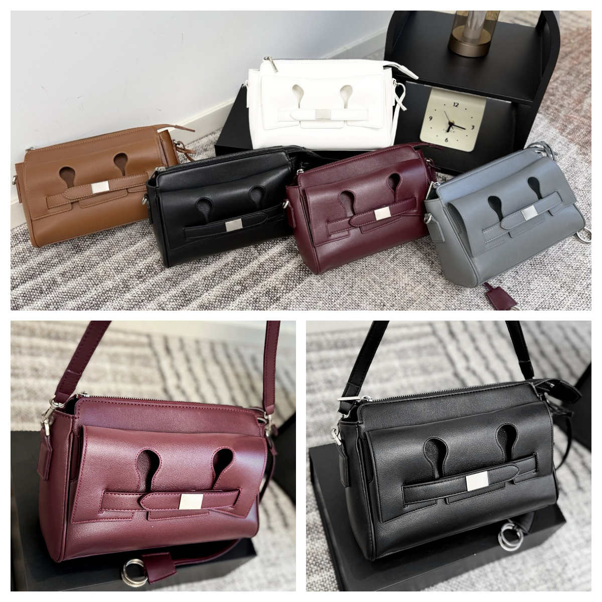 Mens Trendy Hobo bag Designer Messenger bag Luxury Crossbody Shoulder bag Minimalist Men's Leather Crossbody Handbag work bags Fashion Messenge