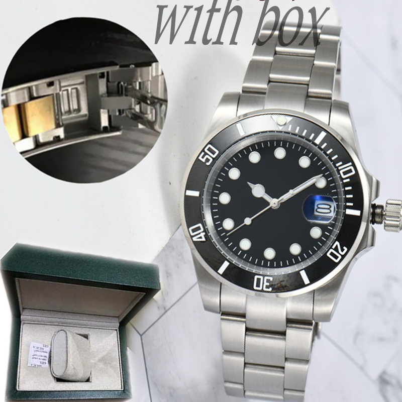 new luxury men's automatic mechanical ceramic watch 41mm all stainless ateel luminous watch montre de luxe