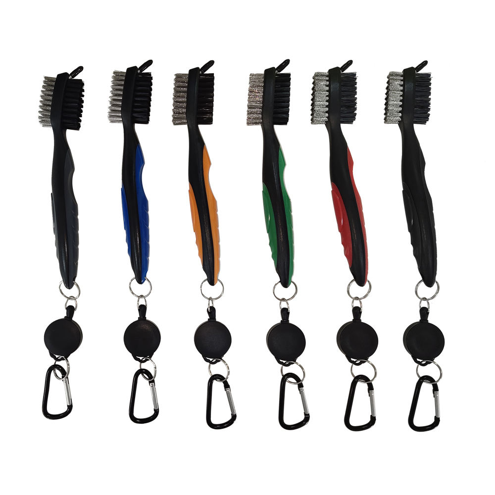 Wholesale Plastic Golf Club Brush Tool Kit Cleaner Golf Accessories Club Cleaning Brush Golf Club Water Brush-image-1075471909