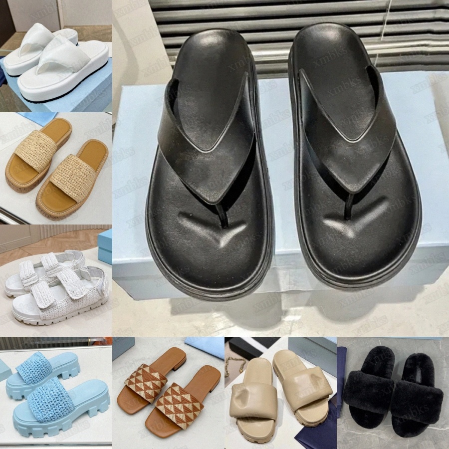 Designer Soft Padded Slide Monolith Foam 55mm Sandals Slides Slippers Women Triangle Slipper Label Jelly Sandal Nappa Rubber Womens BlaBgsw#-image-882118837