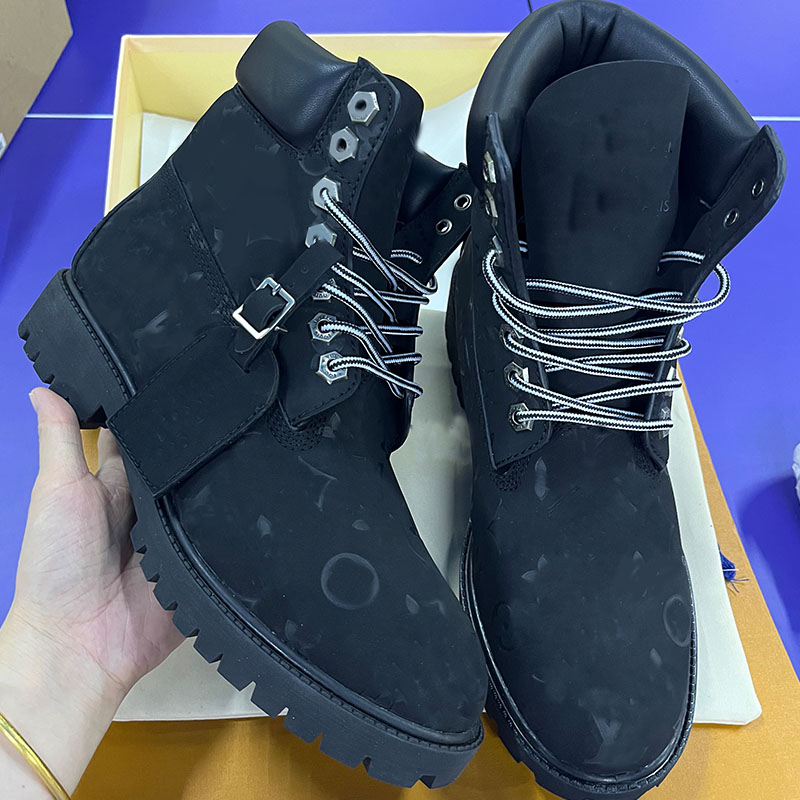 Designer Classic Mens Martin Boots Womens Top Quality Suede Cowhide Ankle Boots Street Fashion Retro Style Non Slip Outsole Sports Leisure Style
