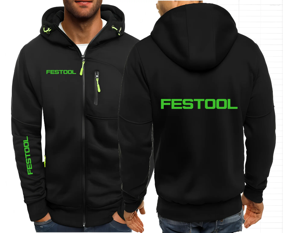 Men's Hoodies Fashion Festool Tools Man Hoodie Casual Pullovers Sweatshirts Jacket Zipper Sweatshirt Male Jackets