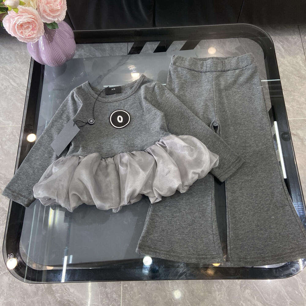 Top bbay Tracksuits Autumn girls Hoodie set Kids designer Clothes Lace trim design sweaters and Washed denim jeans A908X25N219-image-1075608597